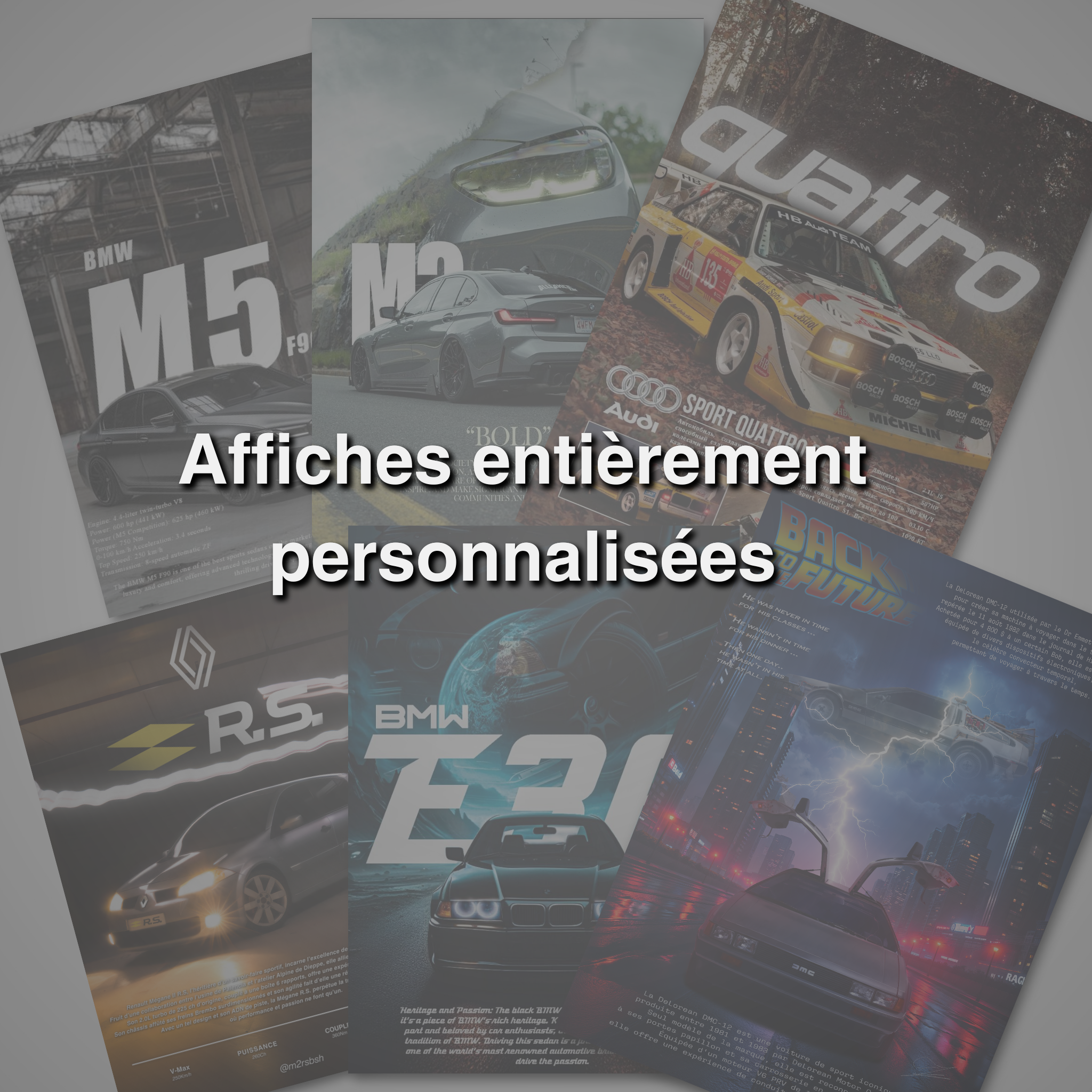 Image affiche personnalisées de votre voiture