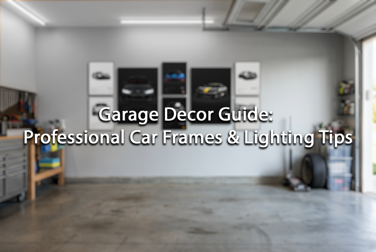 Garage Decor Guide: Professional Car Frames & Lighting Tips