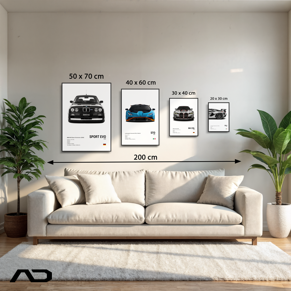 Car Frame Size Guide: Choosing the Perfect Car Poster