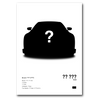 Fond posters personnalisé blanc