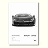 Lamborghini Aventador poster - blanc