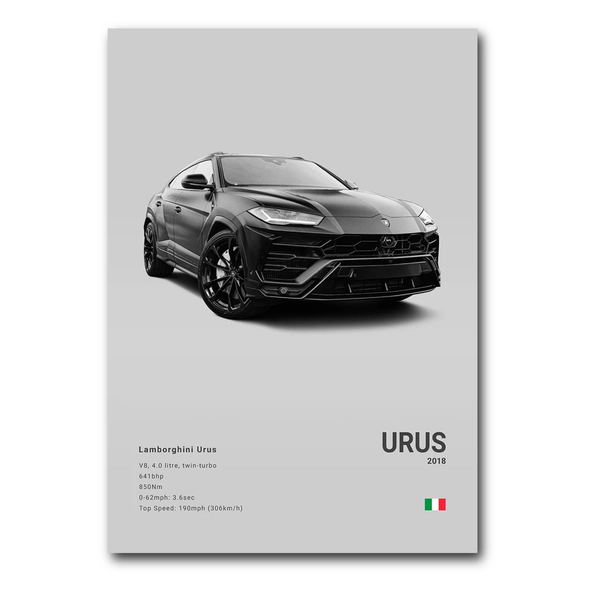 Lamborghini Urus poster - gris