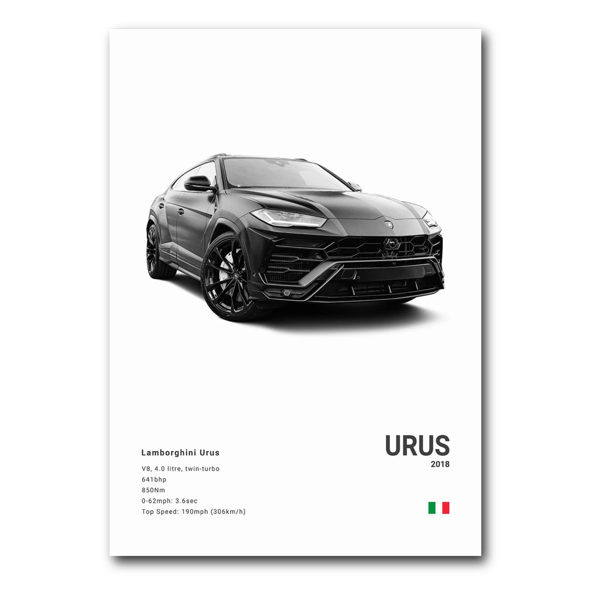 Lamborghini Urus poster - blanc