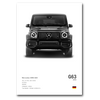 Poster Mercedes G63 AMG vue de face fond blanc