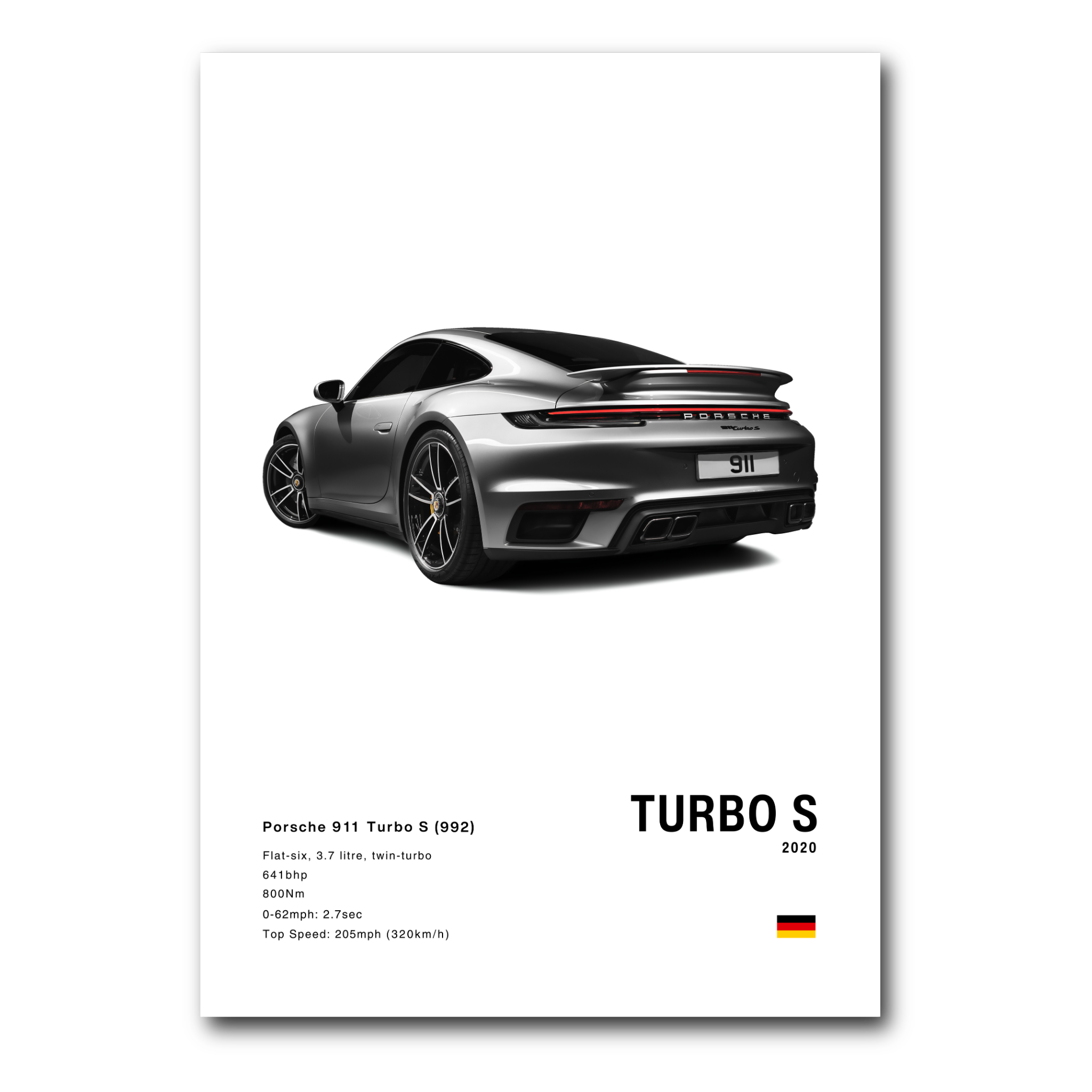 Porsche 911 992 Turbo S White