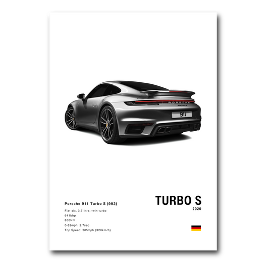 Porsche 911 992 Turbo S White