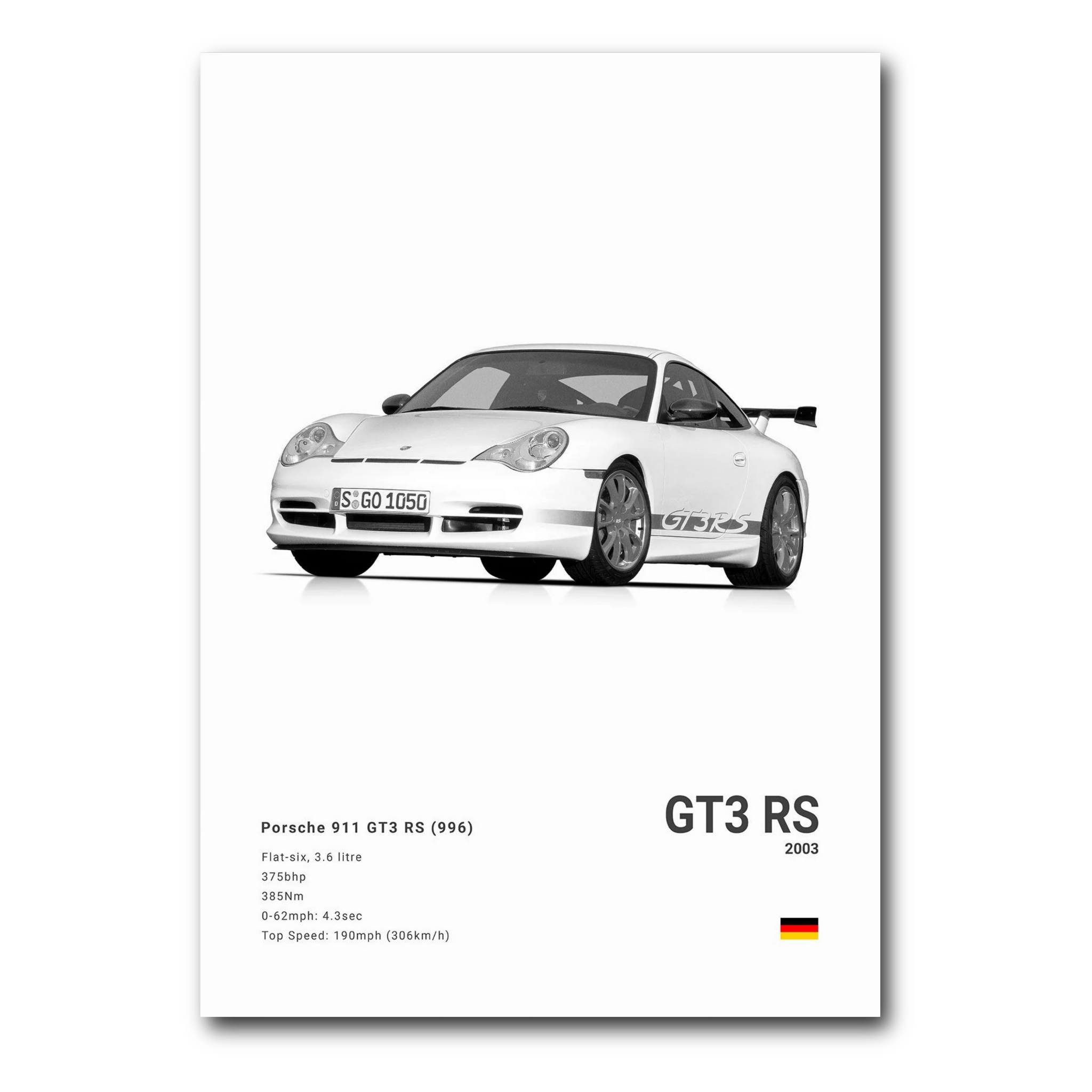 Porsche 911 996 GT3RS_White