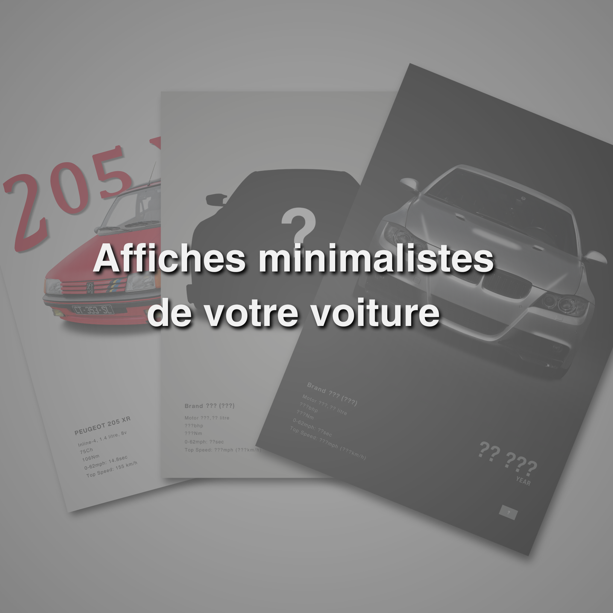 Votre voiture sur votre affiche