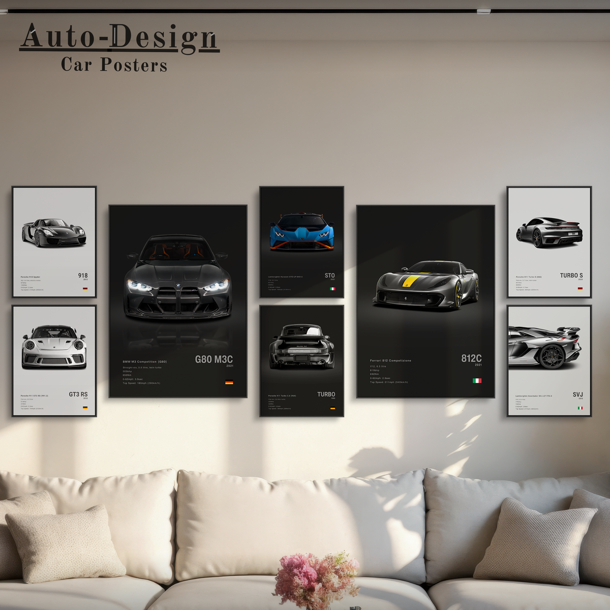 Auto Inner Poster Cars Posters Bundle | Complete Wall Sets -50% – Auto-Design