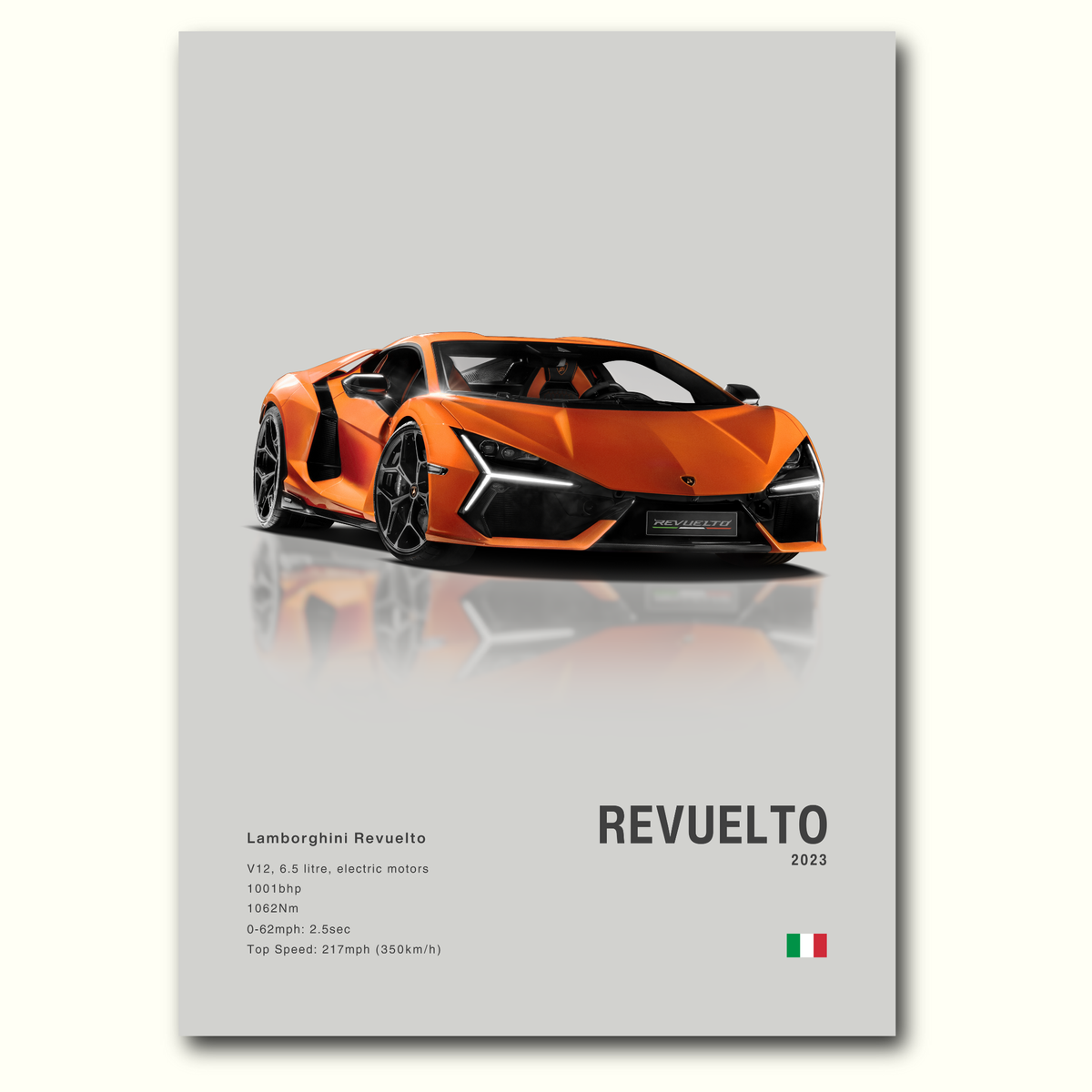 非売品 ランボ60周年 Revuelto FROM NOW ON ポスター poster_lamborghini_revuelto_or