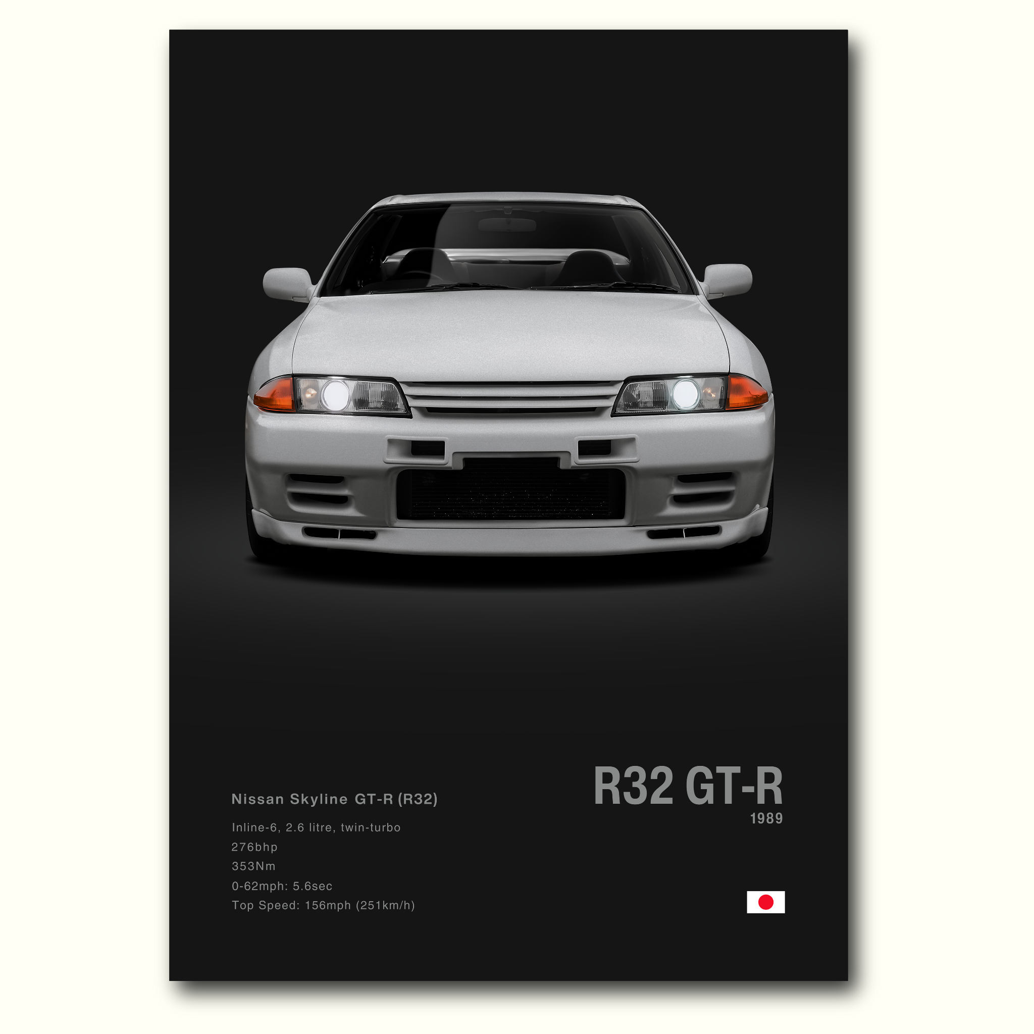 R32日産スカイラインGTR 店頭ポスター 日産スカイラインGT-R R32/ディーラー向け大型ポスター ニッサン